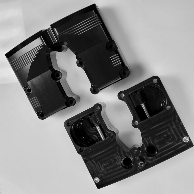 Shovelhead Rocker Boxes, Black Coated